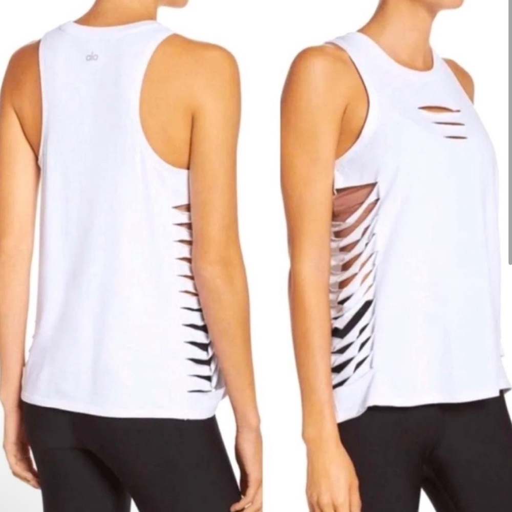 Alo Yoga Cut It Out Long Tank - Size M
